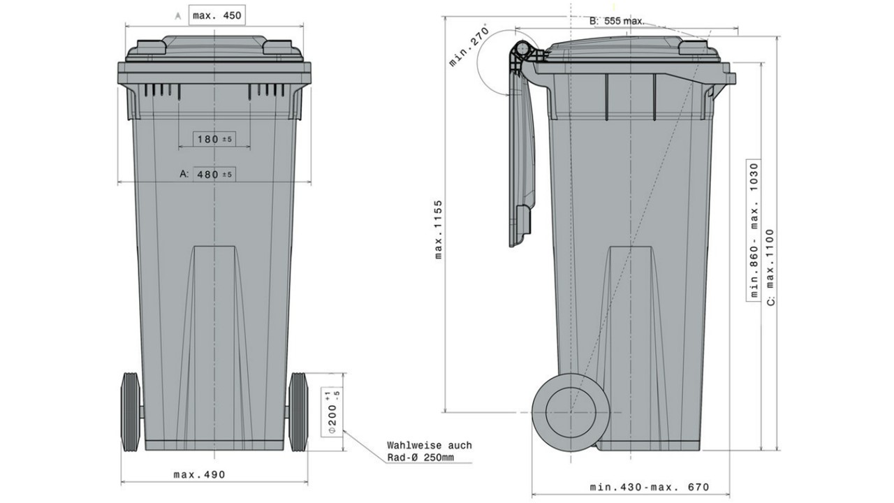 glass recycling bin